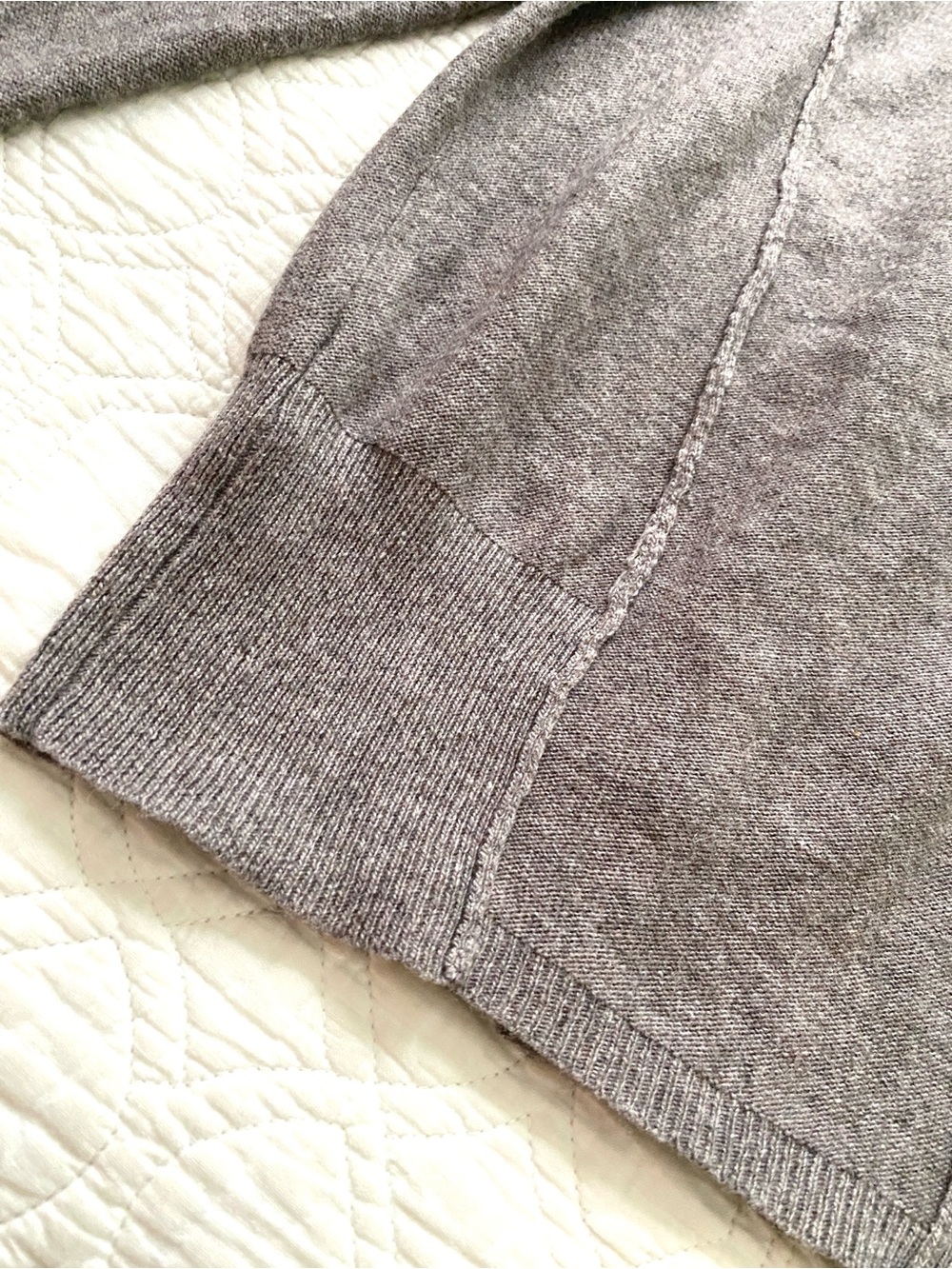 Anthropologie Sparrow Light Brown Cocoa Taupe Floral Wool Blend Cardigan Sz S - Picture 7 of 16